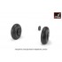 1/32 Ilyushin IL-2 Bark (early) Wheels w/Weighted Tyres