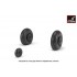 1/32 Ilyushin IL-2 Bark (early) Wheels w/Weighted Tyres