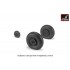 1/32 Ilyushin IL-2 Bark (late) Wheels w/Weighted Tyres