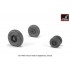 1/32 F-14 Tomcat Early Type Wheels w/Weighted Tyres for F-14A/B kits