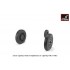 1/32 EE "Lightning-II" Wheels w/Weighted Tyres (Late) for Firefly F Mk.3 - F Mk.6