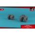 1/48 Bell Boeing OV-22 Osprey Wheels w/Weighted Tires Type "A"