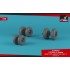 1/48 Bell Boeing OV-22 Osprey Wheels w/Weighted Tires Type "A"