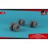 1/48 Sikorsky Ch-53 Sea Stallion Wheels w/Weighted Tires (Early)