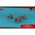 1/48 Sikorsky Ch-53 Sea Stallion Wheels w/Weighted Tires (Late)