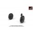1/72 Junkers Ju 88 Late Wheels w/Weighted Tyres