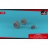 1/72 F-111 Aardvark Early Type Wheels w/Weighted Tyres for F-111A/B/C/D kits