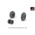 1/72 F-111 Aardvark Early Type Wheels w/Weighted Tyres for F-111A/B/C/D kits