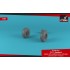 1/72 F-111 Aardvark Early Type Wheels w/Weighted Tyres for F-111A/B/C/D kits