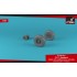 1/72 F-111 Aardvark Early Type Wheels w/Weighted Tyres for F-111A/B/C/D kits