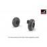 1/72 F-111 Aardvark Late Type Wheels w/Weighted Tyres for EF-111A/F-111E/F kits