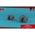 1/72 Bell Boeing OV-22 Osprey Wheels w/Weighted Tires Type "A"