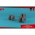 1/72 Sikorsky Ch-53 Sea Stallion Wheels w/Weighted Tires (Late)