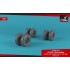 1/72 Sikorsky Ch-53 Sea Stallion Wheels w/Weighted Tires (Late)