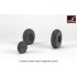 1/72 Hawker "Sea Hawk" Wheels With Weighted Tyres