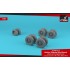 1/72 BAe "Nimrod" Wheels w/Weighted Tyres for Airfix kits