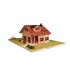1/72 Chalet with Swing Wooden kit (Dimensions: 165 x 112 x 100mm, Base: 300 x 220mm)