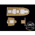 1/350 NYK Hikawa Maru Passenger Cargo Wooden Deck for Hasegawa kit #40028