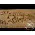 1/700 IJN Nagato Battleship Wooden Deck for Aoshima kit #045084