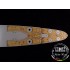 1/700 French Battleship Jean Bart 1955 Wooden Deck for Trumpeter kit #05752