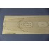 1/350 IJN Musashi Wooden Deck w/Masking Sheet & Photoetch for Tamiya #78016/78031