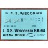 1/665 USS Wisconsin (BB-64) Iowa-Class Battleship
