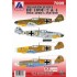 Decals for 1/72 Messerschmitt Bf 109F-2 & 4 Over Africa and MTO