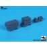 1/144 Airport Tow Truck and Containers