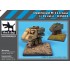 1/35 Destroyed M113 Armoured Personnel Carrier Diorama Base (Dimensions: 85 x 75mm)