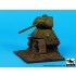 1/35 Mediterranean Destroyed T-34 Base (80mm x 80mm)