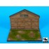 1/72 WWI Airfield with Hangar Diorama Base (170x140 mm)