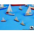 1/700 Sailing Boats Set