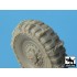 1/35 Staghound Snowchained Wheels Set for Bronco kit