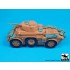 1/48 Italian Autoblinda AB 43 Armoured Car Accessories Set for Italeri Kit