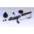 Black Flame 0.3mm Dual Action Airbrush w/9cc Cup [Pro]