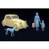 1/35 Italian Light Civilian Car (Hard Top) with Lady, Girl and a Dog