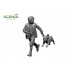 1/35 20th Century Civilian - Child & Puppy #Running Boy and French Bulldog
