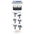 1/350 USN Oerlikon 20mm AA Guns Early Type (12pcs)
