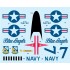 Decals for 1/32 Ta-4J Skyhawk Blue Angels "Casper"