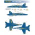 Decals for 1/48 US Navy Blue Angels, F/A-18A/B/C/D