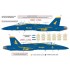 Decals for 1/48 US Navy Blue Angels, F/A-18A/B/C/D