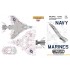 Decals for 1/72 USN/USMC F04 Phantom Data Stencils