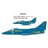 Decals for 1/48 US Navy Blue Angels A-4F Ta-4J Skyhawk 1978