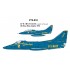 Decals for 1/72 US Navy Blue Angels A-4F Ta-4J Skyhawk 1978 Season