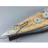 1/700 USS Tennessee BB-43 Battleship 1944 Wooden Deck w/Metal Chain for Trumpeter kits #05782