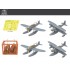 1/350 IJN Battleship Floatplanes Set (Recon and Observation, 4pcs)