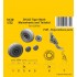 1/32 WWII British de Havilland DH.82 Tiger Moth Mainwheels and Tailskid for ICM kits