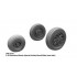 1/32 WWII US P-39 Airacobra Wheels for Special Hobby/Revell/Kitty Hawk kits