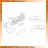 1/72 North-American P-51D Mustang Engine Set (Unshrouded Exhausts) for Airfix kit