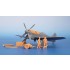 1/72 Tempest Pilot, Dog and Mechanic with Accumulator Trolley